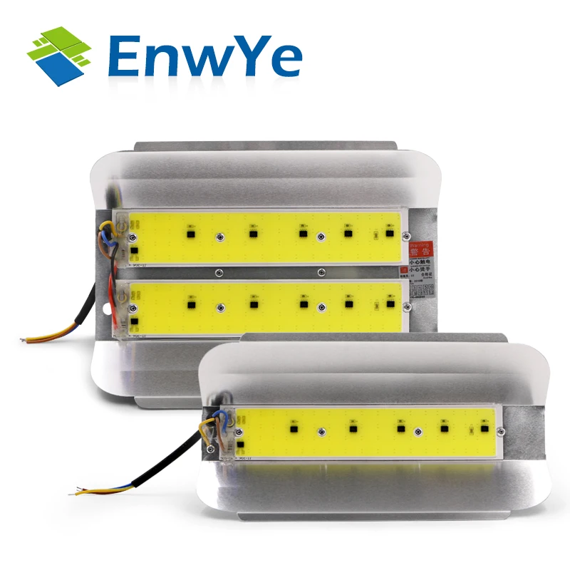 

EnwYe 50W 100W COB Simple floodlight Flood Light 220V LED Spotlight Refletor LED Outdoor Lighting Gargen Lamp newest