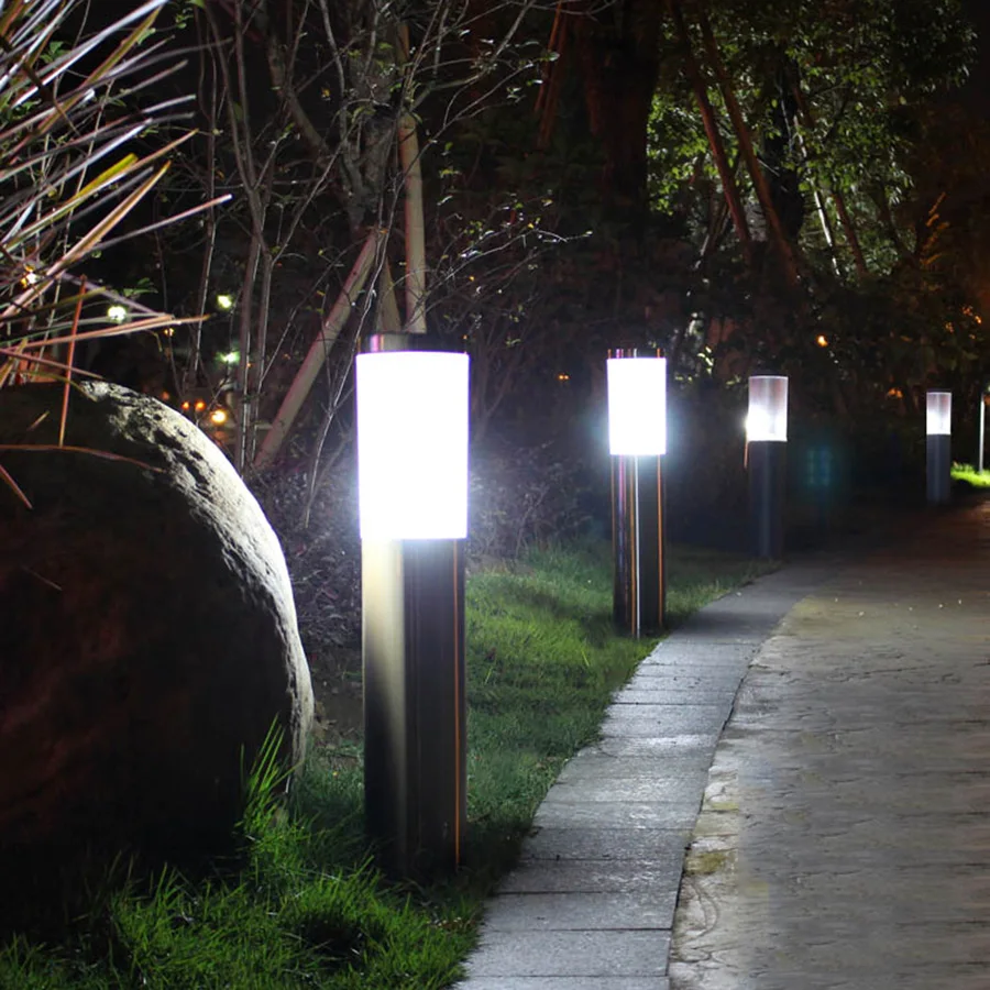 Beiji открытый светодиодный садовый светильник Водонепроницаемый фонарь на капитель колонны Стигма-лампа 45/60 см Нержавеющая сталь двор парк пост колонна светильник