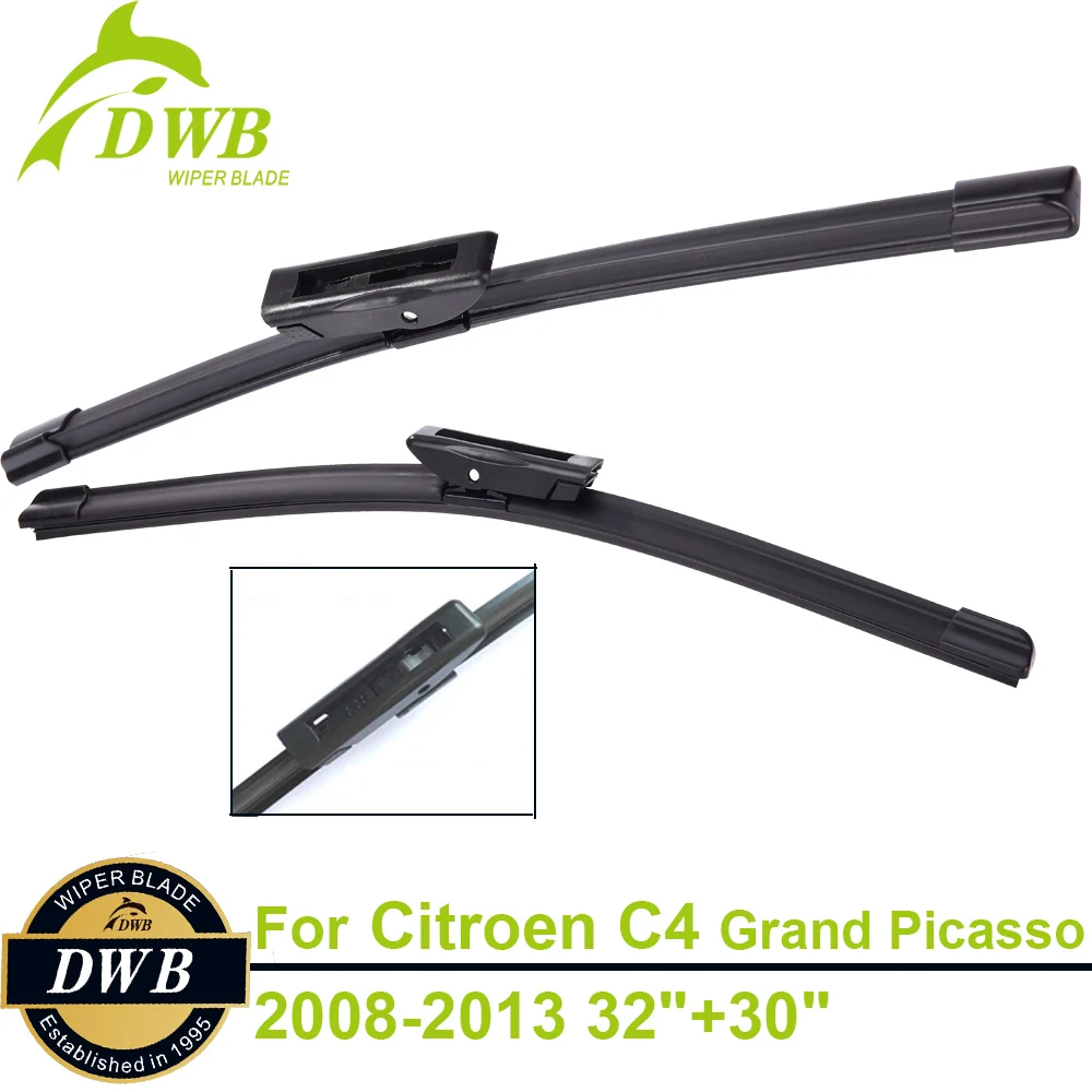 Wiper Blades for Citroen C4 Grand Picasso 2008 2013 32"+30", 2pcs Front