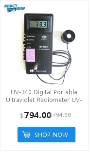 UV-340 цифровой портативный Ультрафиолетовый радиометр UV-340(315-370) Профессиональный высокоточный измерительный прибор вторичный светильник