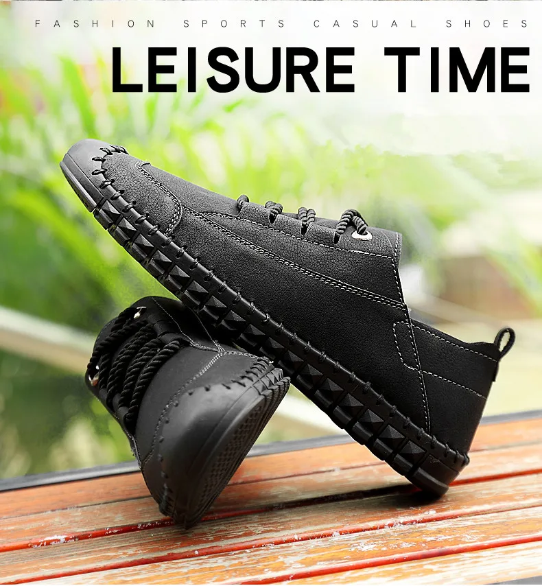 2019 New Fashion Leather Spring Casual Shoes Men's Shoes Handmade Vintage Loafers Men Flats Hot Sale Moccasins Sneakers Big Size HTB1GiBcasfrK1RjSszcq6xGGFXax - 2019 New Fashion Leather Spring Casual Shoes Men's Shoes Handmade Vintage Loafers Men Flats Hot Sale Moccasins Sneakers Big Size