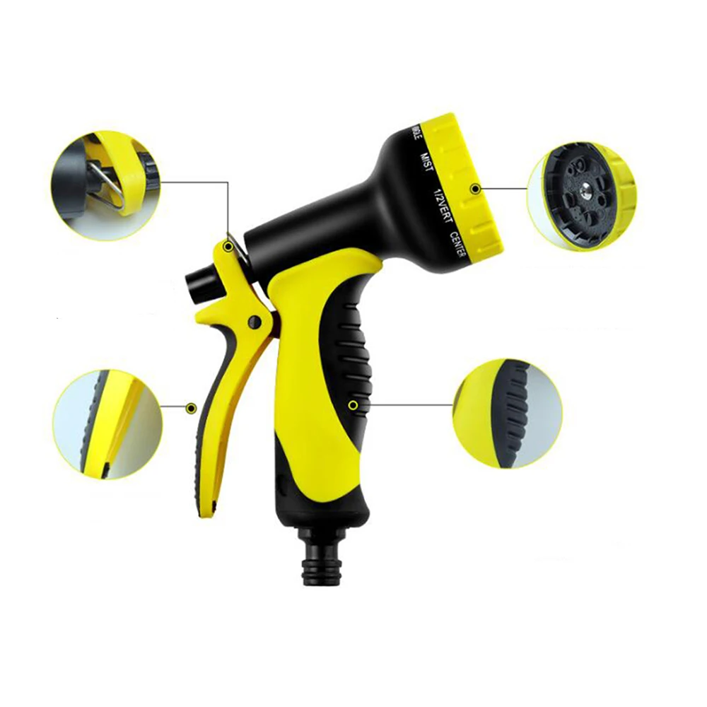 

10 mode Portable Adjustable Garden Hose High Pressure Gun Sprinkler Nozzle Car Water Spray Gun Car Wash Hose Garden Water Gun