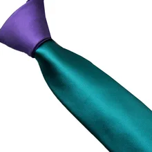 LAMMULIN мужские галстуки модный дизайн Фиолетовый Узел контрастный зеленый два тона Шеи Галстук Лоскутная микрофибра тощий галстук 6 см галстук