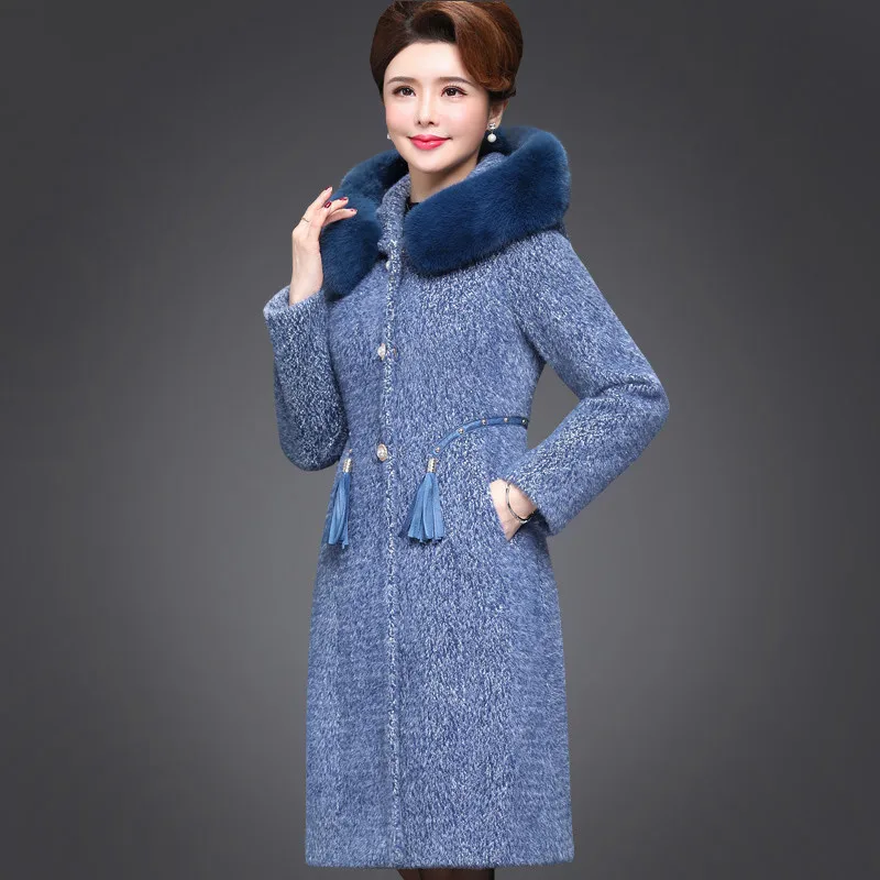 Winter Women Jacket Single Breasted Female Woolen Coat
