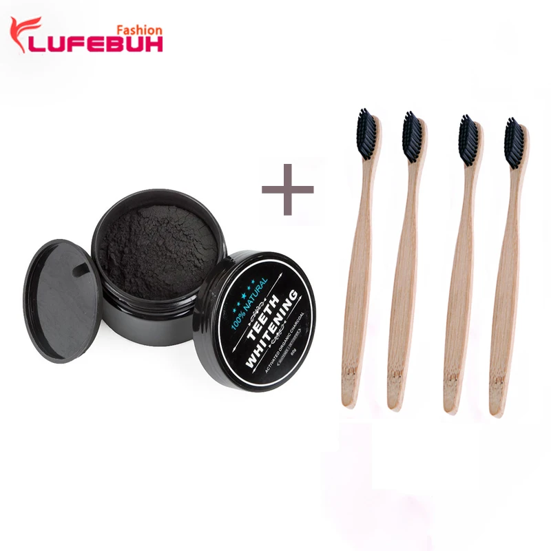 

LUFEBUH 30g Teeth Whitening Oral Care Charcoal Powder Natural Activated Charcoal Teeth Whitener Powder Oral Hygiene