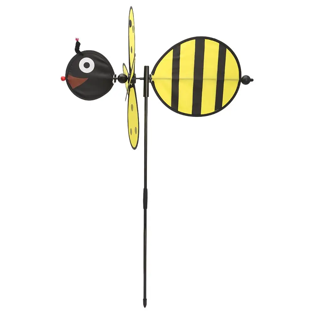 Большая пчелиная ветряная мельница, вихревая ветряная вертушка, домашний дворовый садовый декор, детская игрушка