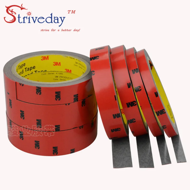 

3meters 3M5108 strong double sided rubber no trace foam double sideds adhesive Resistant high temperature car dedicated tape DIY