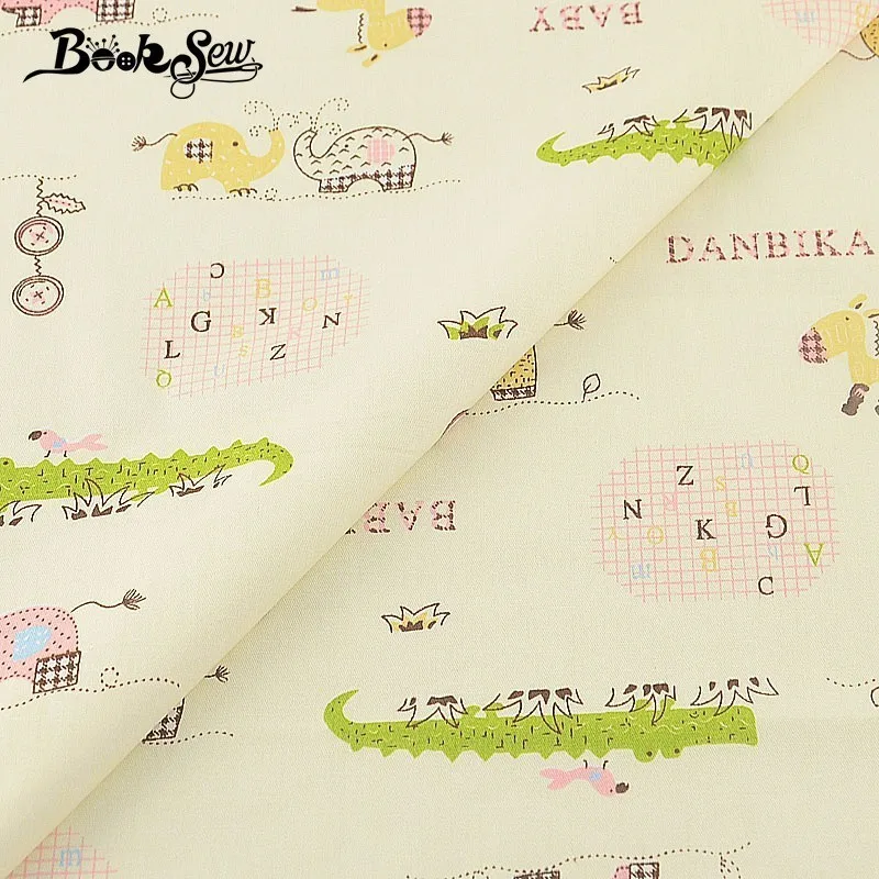 Booksew 100% хлопчатобумажная саржевая ткань для шитья четверть толстых текстиль