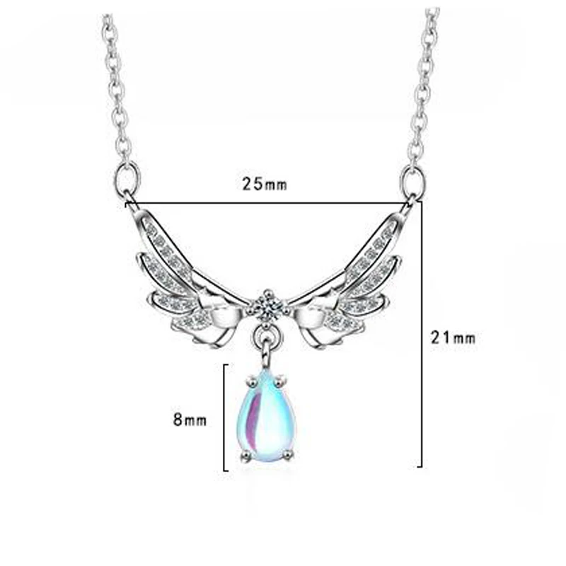 moon light stone necklace for women (4)