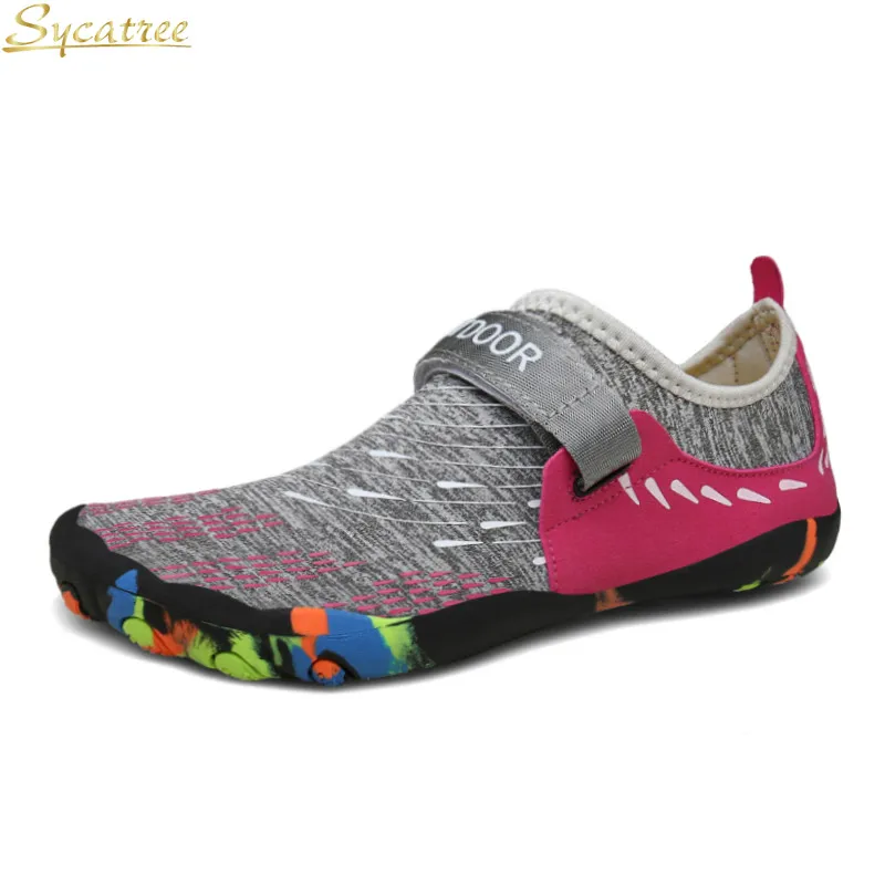 Sycatree 2019 للجنسين أكوا المنبع أحذية ماء الرجال النساء خمسة أصابع أحذية بيرفوت الجلد تصفح رياضة الشاطئ رياضة اليوغا