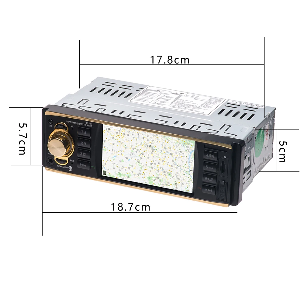 Camecho Autoradio 4019B 1 один Din MP3 плеер автомобильное радио аудио Bluetooth станция USB AUX FM