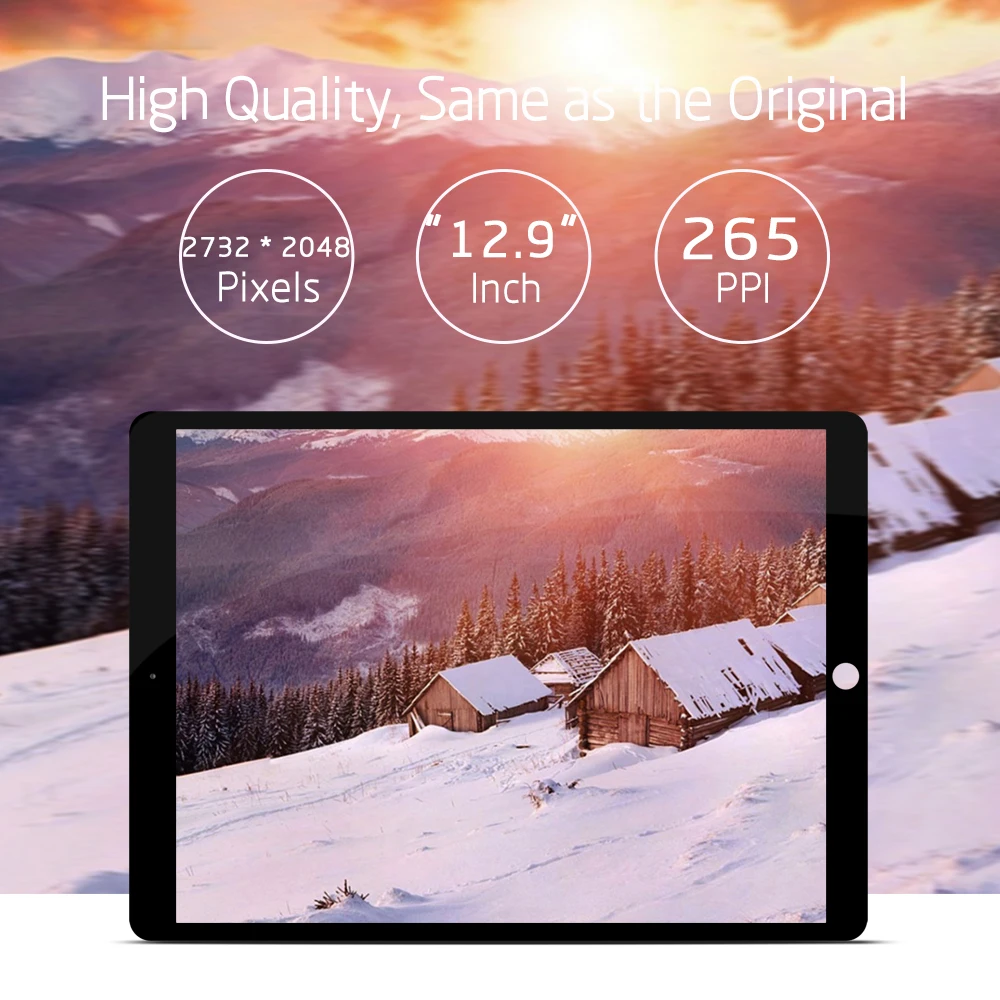Дисплей для iPad Pro 12 9 2 2nd LCD сенсорный экран дигитайзер Матрица ЖК 2017 сборка A1670 A1671