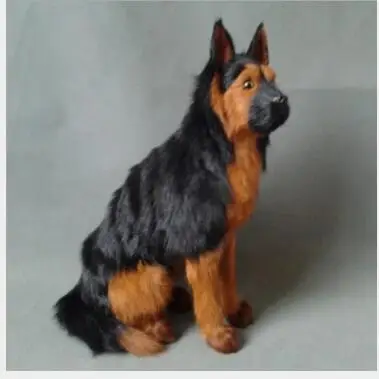 

WYZHY simulation animal simulation wolf dog plush toy creative pet model photography window props children early education