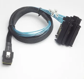 

NEW 1 to 4 SAS / SATA cables Mini SAS SFF8087 SFF-8087 to 4 SFF8482 cable adapter Mini SAS 36P SFF8087 to 4 29P+15P sff8482 sas