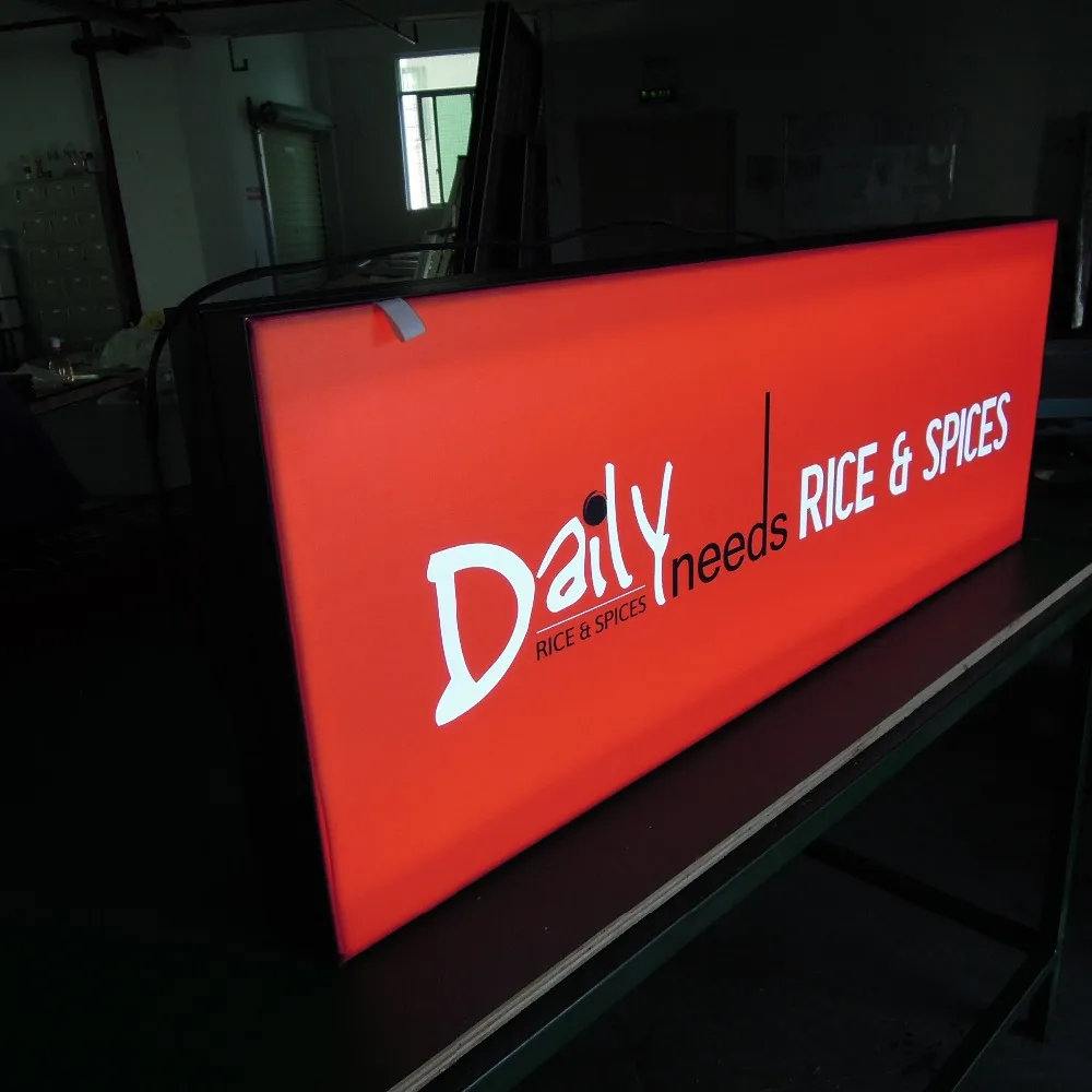 Fabric LED Ad Light Boxes 9W Wattage Aluminum and Acrylic LED