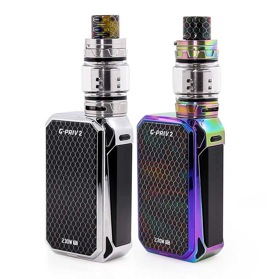 Комплект SMOK G PRIV 2, люкс издание, GPRIV 230 Вт, электронная сигарета, сенсорный экран, Vape, коробка, мод V12, Prince, атомайзер, VS X-PRIV