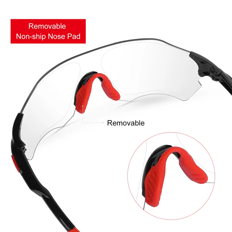 WEST BIKING Polarized Cycling Sunglasses Photochromic UV400 Outdoor Sport Cycling Sun Glasses Road MTB Bicycle Cycling Glasses