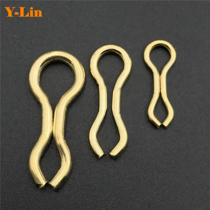 40x Carp fishing wire eyes sinker eyelets lead eyes brass splay ring