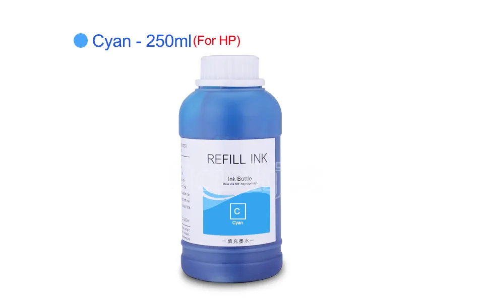 250ml Universal Refill Pigment Ink For HP 178 364 564 655 670 711 862 920 932 933 934 950 951 952 953 954 955 Printer Ink For HP