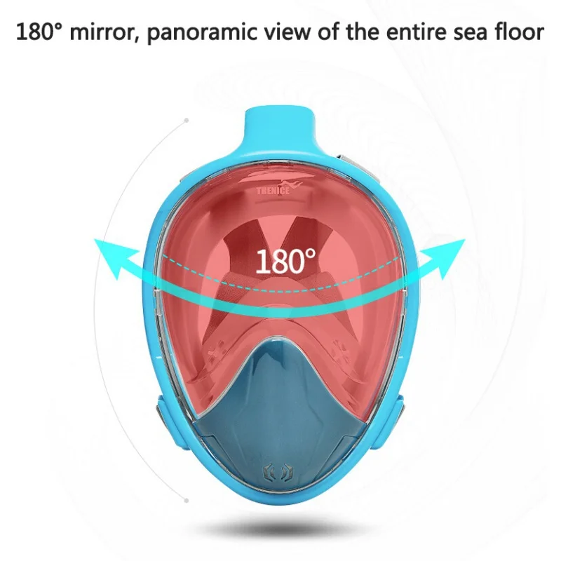 Дайвинг маска полное лицо Подводное плавание маска подводный Анти-Туман Маска для подводного плавания