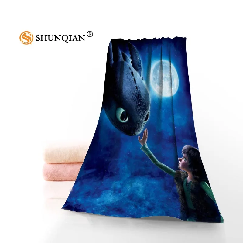 

New Custom How to Train Your Dragon Towel Printed Cotton Face/Bath Towels Microfiber Fabric For Kids Men Women Shower Towels