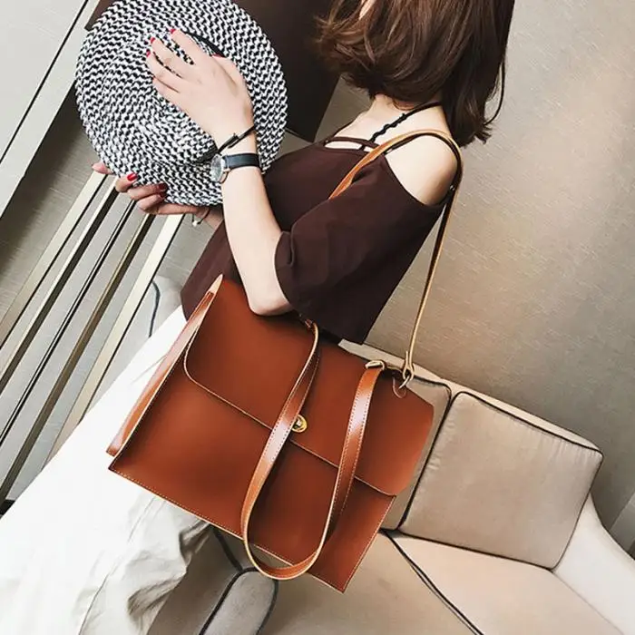 1 Pcs Women Shoulder Bag Retro Solid Color for Mobile Phone Money Keys Business-OPK