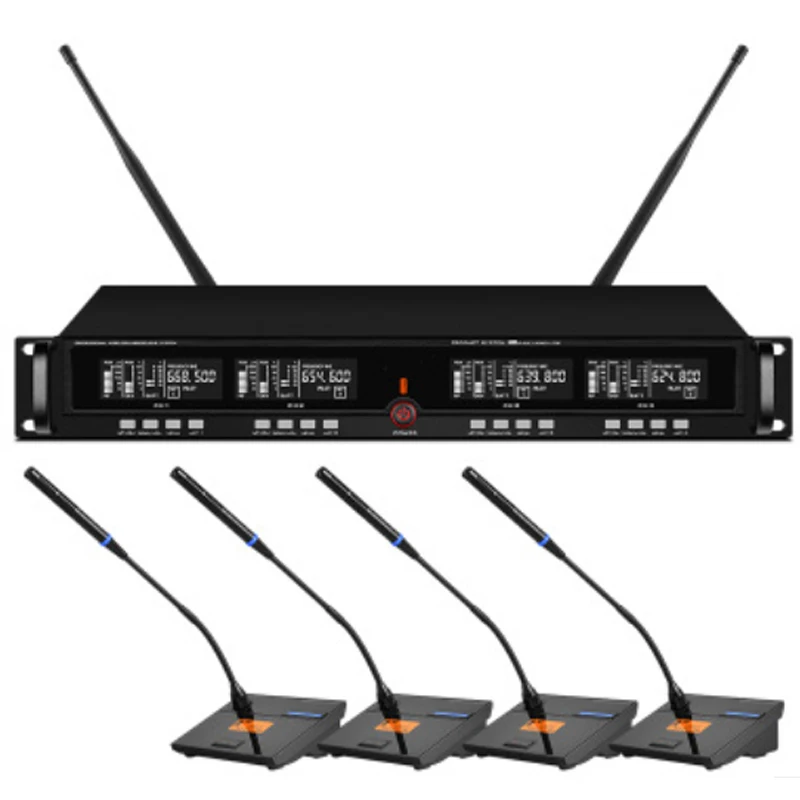 

Новинка 2019 SP4-SKM9000 19 "стойка монтируемая UHF Беспроводная система микрофонов домашний караоке конференц ручной микрофон