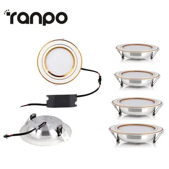 

LED Ceiling Panel Downlight 6W 8W 10W 12W Lamp Recessed Ceiling Lights Spotlight Super Bright For Home LED Bulbs 4PCS/Lot