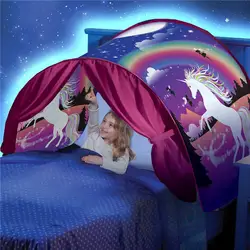 Детская палатка мечты для маленьких постельные принадлежности мультфильм складной театр детей утешительные ночью спальный открытый