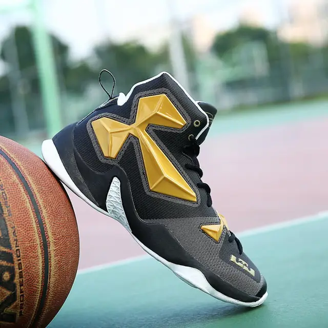 Anti skid and wear resistant basketball shoes Fashionable cool basketball shoes breathable