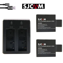 3,7 в 900 мАч батарея sj 4000 5000 6000 7000 батарея+ двойной USB зарядное устройство для SJCAM sj4000 sj7000 sj6000 sj5000 аксессуары для HD камеры