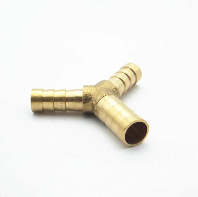 Hose Brab Fitting 8-10mm Brass Wear-Resistant for Pipe Maintenance Repair Replacement Connecting Pipes Hose Barb Reducer