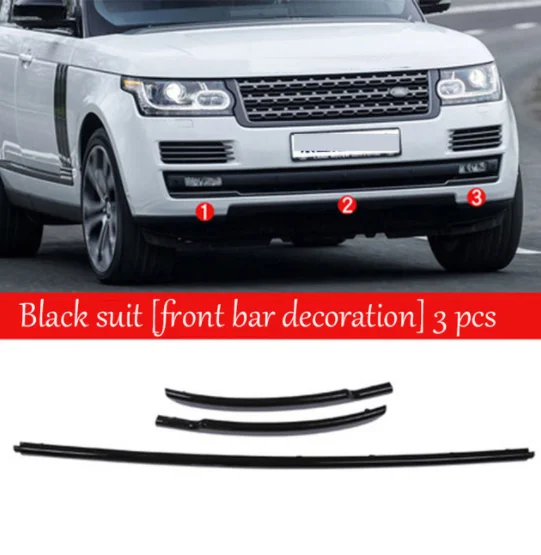 Для Land Rover Range Rover Vogue L405-2013 ABS глянец Черный автомобиль голова передний гриль украшения полоски отделка запасные части