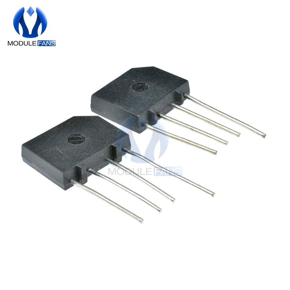 10pcs 600V 2A KBP206G KBP206 Diode Bridge Rectifier 4PIN SIP-4 Single Phase Diy Electronic 4P