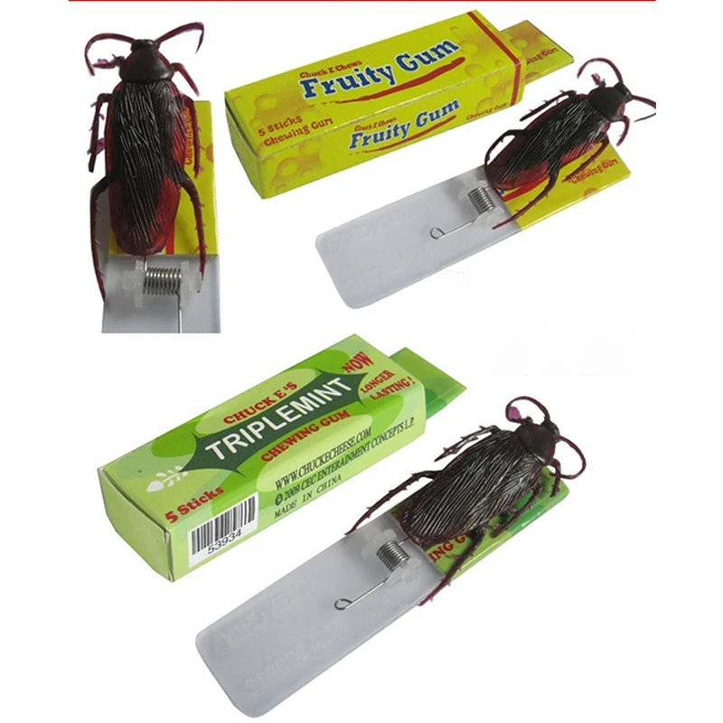 

Surprised Popular Hot Sale Cockroaches Gum Party Favors 1PC Spoof Person Shock Random High Quality Funny Gadgets Prank Toys