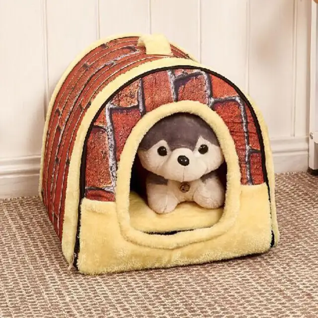 Dog House Nest With Mat Foldable Removable Dog Bed Cat Bed House For Small Medium Dogs Travel Pet Bed Bag