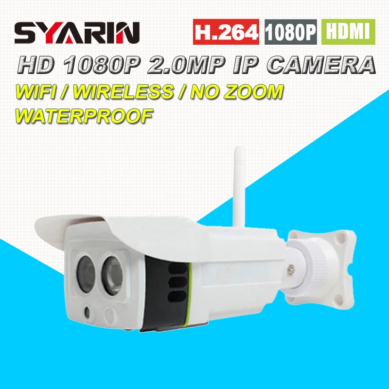 Full HD 1080 P 2.0 мегапикселя Беспроводной IP Камера сжатия H.264 Водонепроницаемый