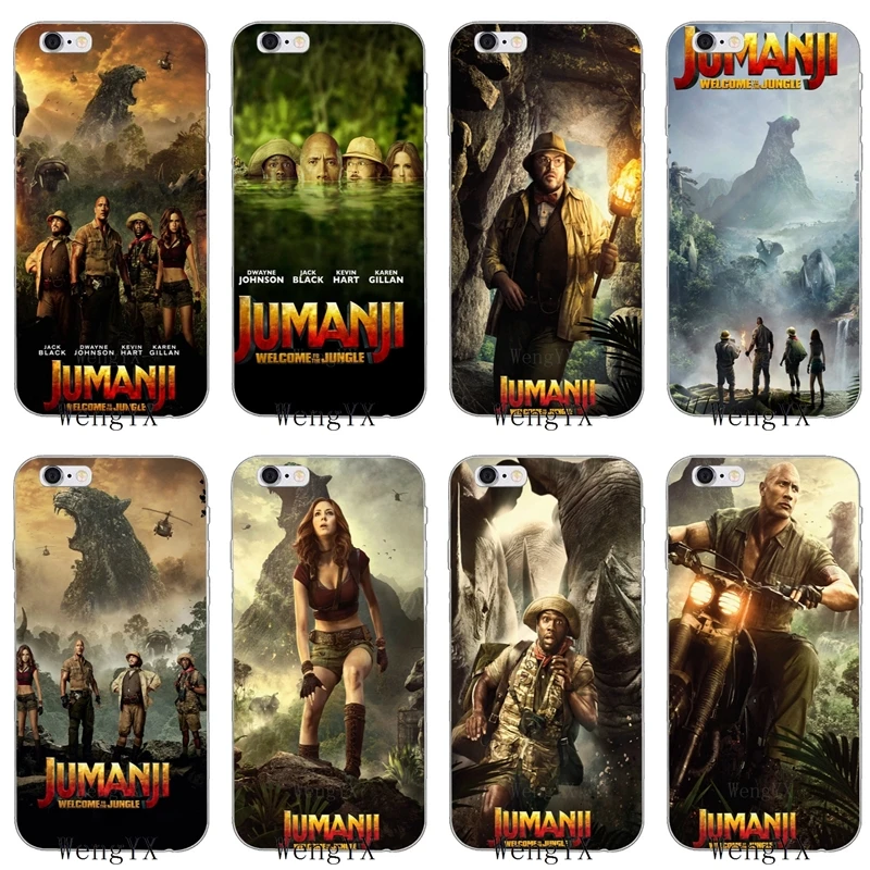 

Jumanji Welcome to the Jungle Slim silicone Soft phone case For iPhone 4 4s 5 5s 5c SE 6 6s plus 7 7plus 8 8plus X
