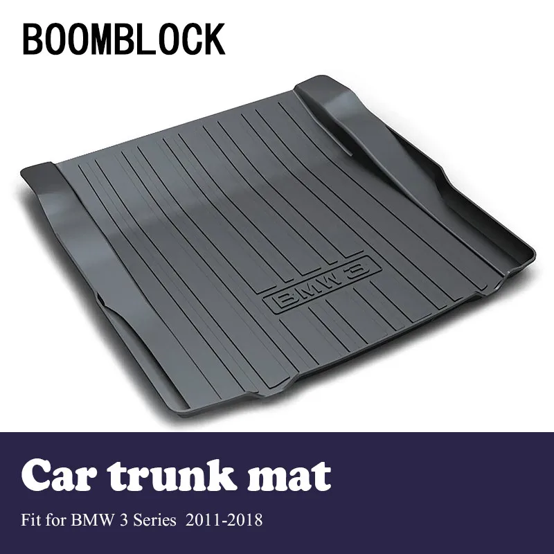 

BOOMBLOCK For 2011-2018 BMW F30 3 Series Waterproof Anti-slip Car Trunk Mat Tray Floor Carpet Pad Protector Auto Accessories