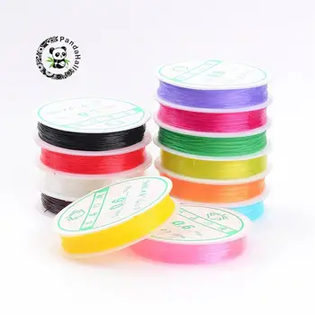 

0.6mm in diameter about 7m/roll Crystal Thread for Jewelry Bracelet DIY Making Accessories, Mixed Color F70