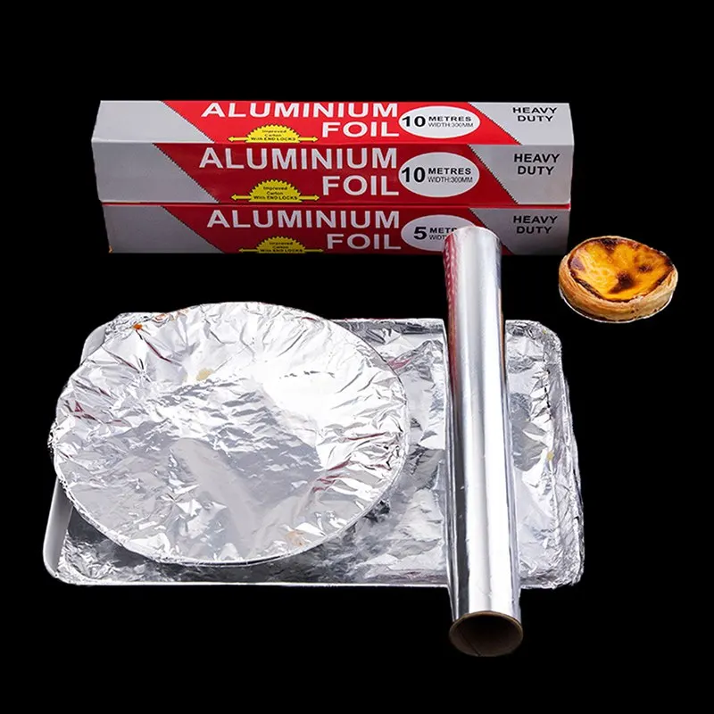 1 Roll Disposable BBQ Foil Paper Aluminum Foil Tin Liners For Grease