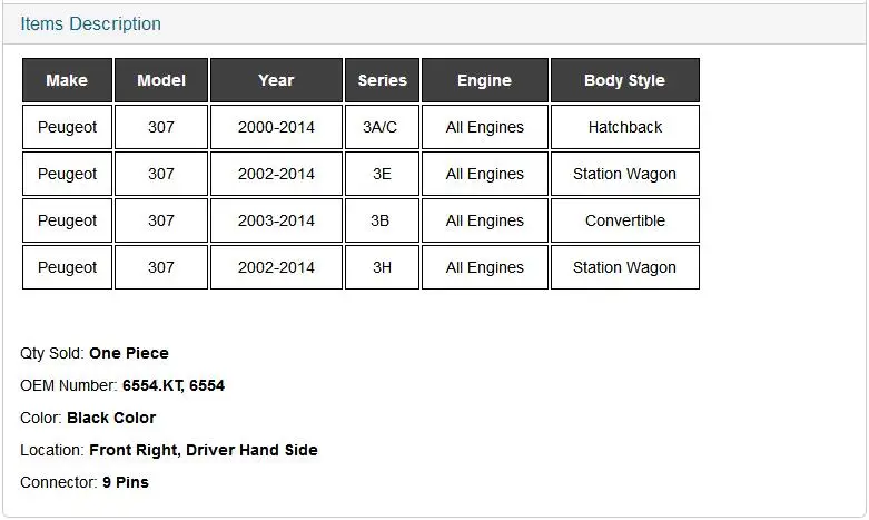 Большая скидка 6554.KT 6554KT для peugeot 307 CC 2003-2008 307 SW 2002- старые модели LHD переключатель стеклоподъемника Электрический складной