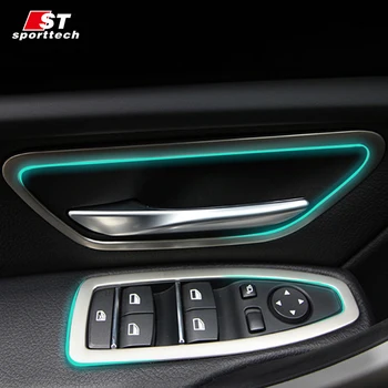 

Car Window Inner Button Sticker For BMW 3 Series 316li/gt 320li Stainless Steel Inner Handle Chromium Styling ForBMW Accessories
