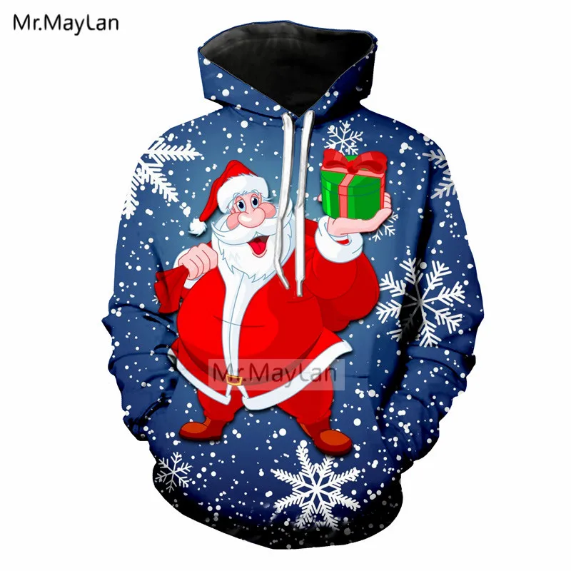 

Christmas Santa Claus Gift 3D Print Snow Streetwear Jackets Men/Women Hip Hop Hoodie Sweatshirts Boys Modis Tracksuits Clothes