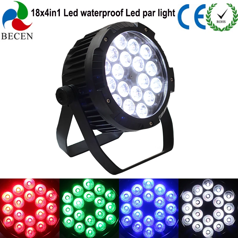 Светодиодный сценический светильник 18X10 Вт RGBW 4в1 светодиодный Par Can Light