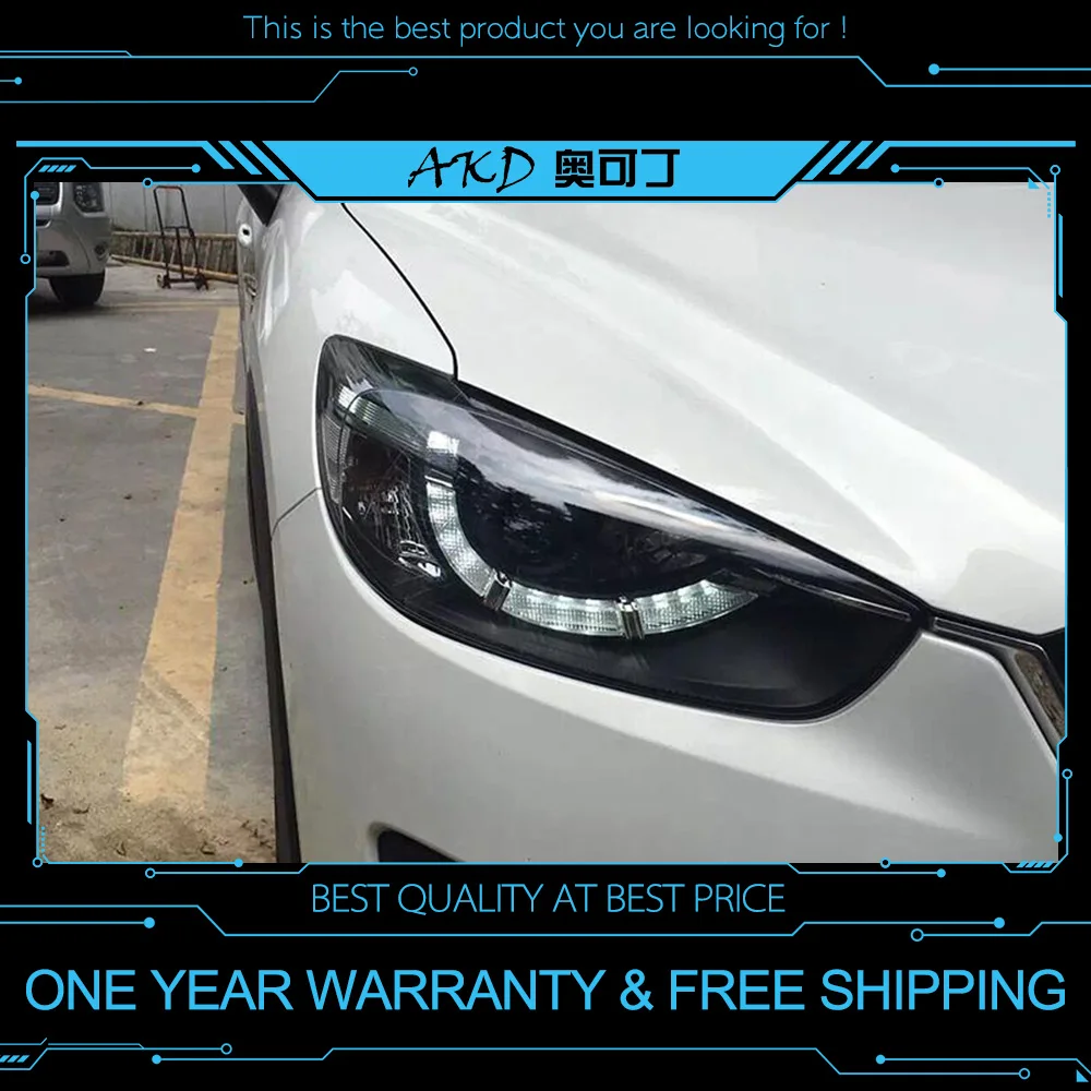 AKD tuning cars Headlight For Mazda CX 5 CX5 2013 2016 Headlights LED