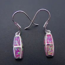 Высокое Качество Стерлингового Серебра 925 Опал Серьги длинные Мотаться Партии Серьги для женщин