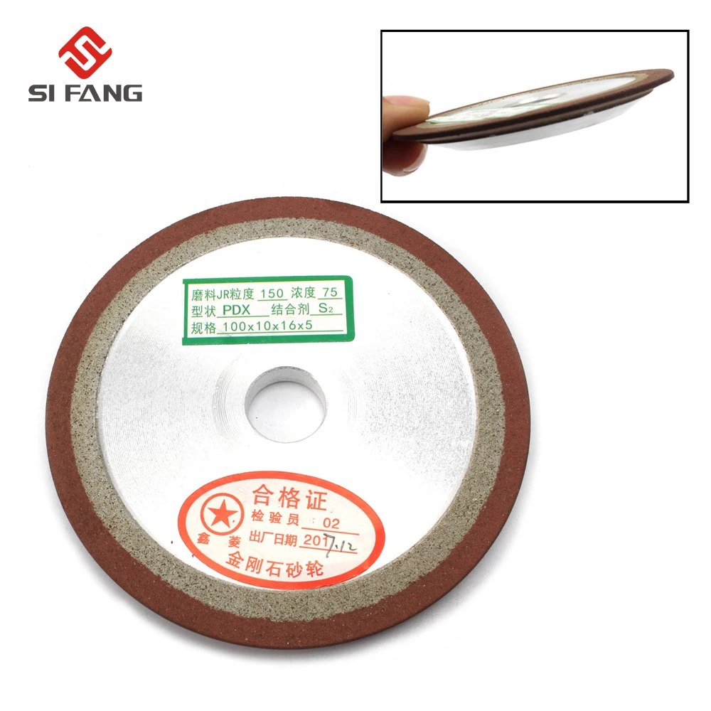 

80mm PDX One Side Tapered Plain Resin Diamond Grinding Wheel 150 grit 75% with arbor 13mm 16mm
