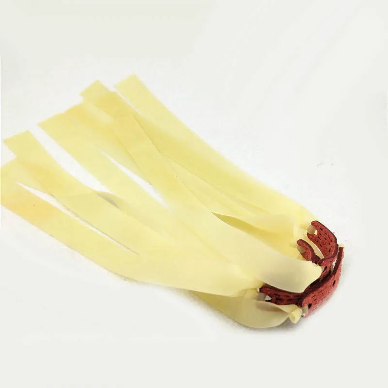 Bandas de Borracha Grosso Natural Látex Estilingue Plana Peças Elásticas Fortes Caça Catapulta 10 Pçs 1.0mm 4 Arco e flecha