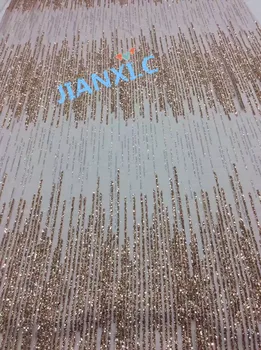 

African net lace fabric DiuDiu-61420 with glitter New fashion French tulle mesh lace fabric for sexy dress